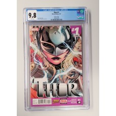 Thor #1 CGC 9.8 - HTF - White Pages - 4th Printing - Jane Foster becomes the new Thor