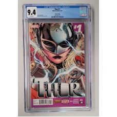 Thor #1 CGC 9.4 - White Pages - 4th Printing - Jane Foster becomes the new Thor