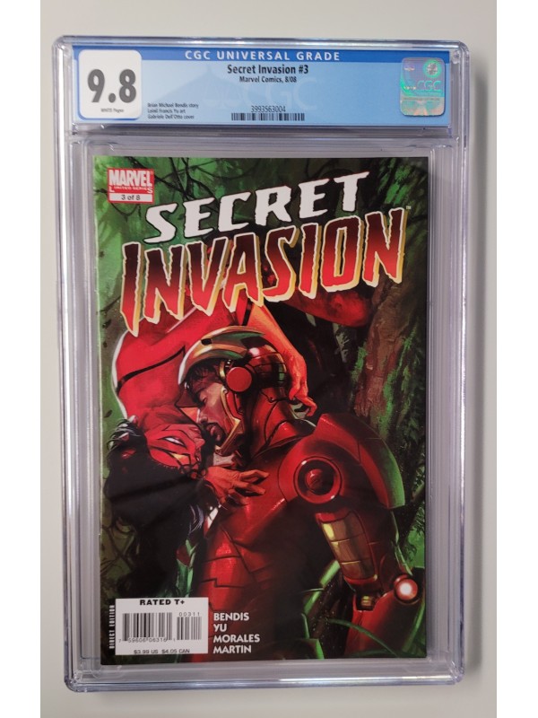 Secret Invasion #3 CGC 9.8 - New Case