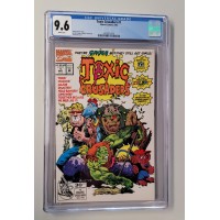 TOXIC CRUSADERS #1 CGC 9.6 - NEW CASE - WHITE PAGES