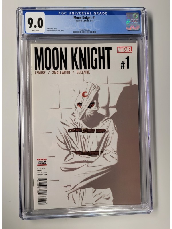 Moon Knight 1 CGC 9.0- New Slab - Jeff Lemire 