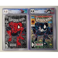 Spider-Man #1 and Spider-Man #13 - CGC 9.8 Custom Labels - New Slabs